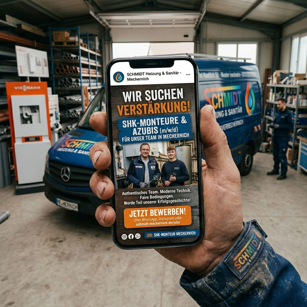 Mobile Recruiting-Anzeige